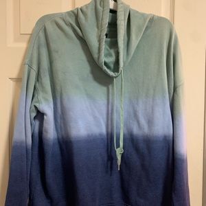 Blue and green sweater